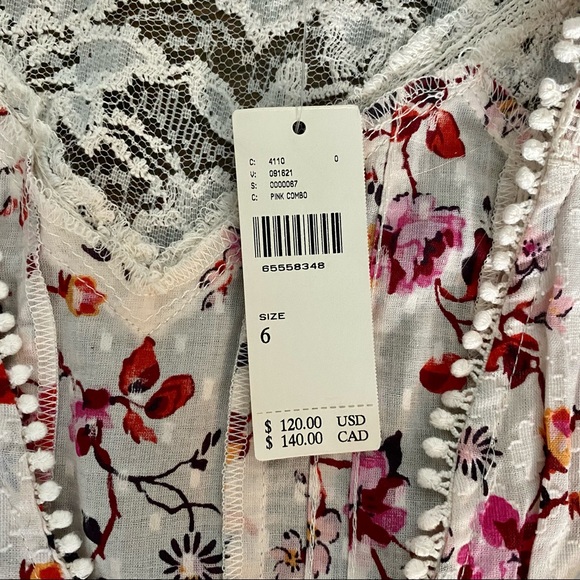 Anthropologie Puff Sleeved Lace Buttondown - Picture 6 of 6